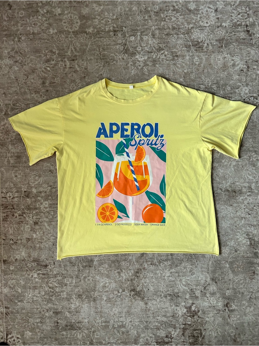 Grace & Emma Aperol Spritz Graphic Tee - Yellow
